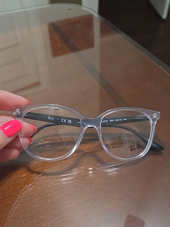 Ray-Ban Other - Ray-Ban Transparent Front with Black Temples Optical Glasses